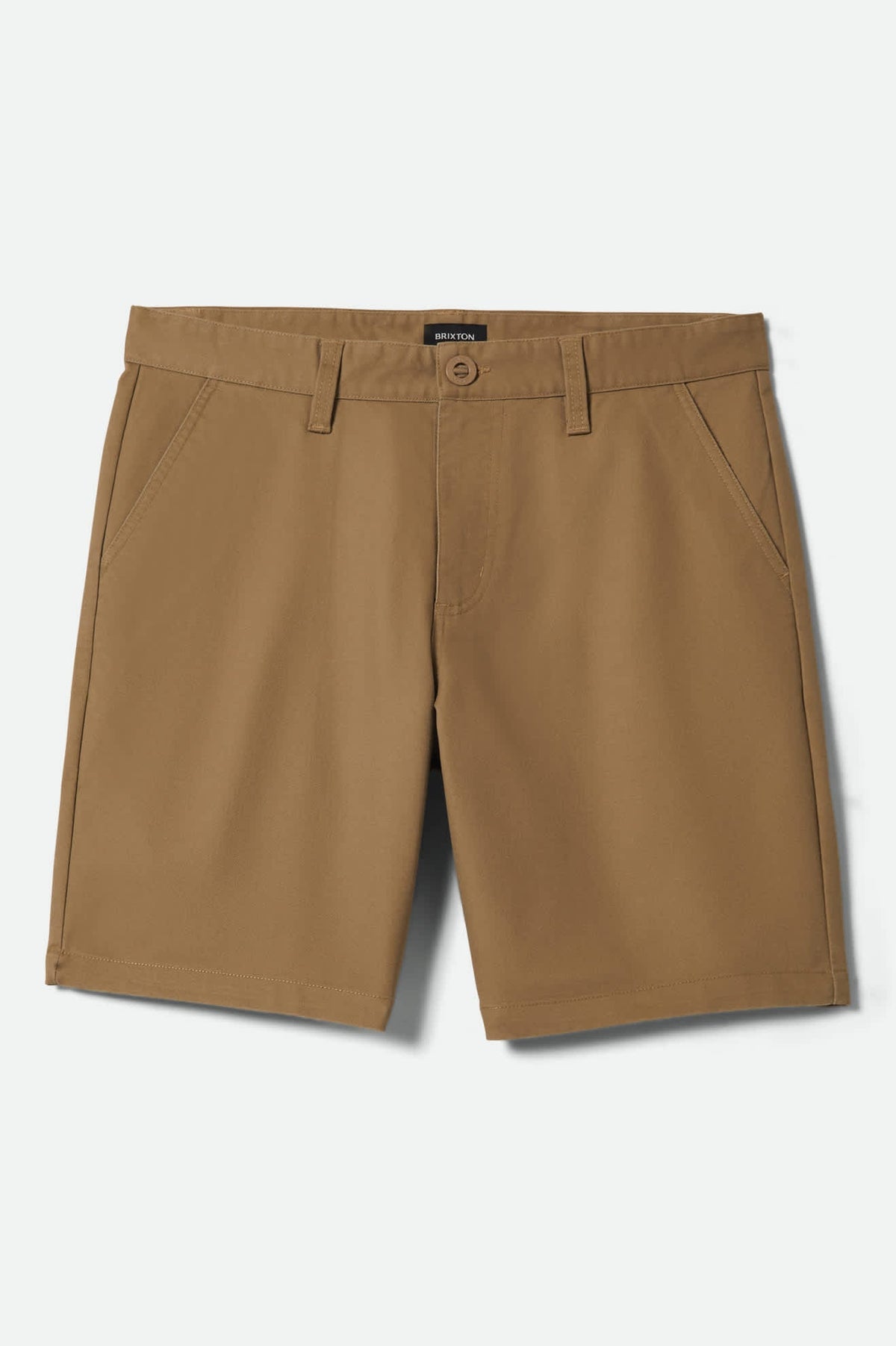 Brixton Santo Chino Short in khaki, front view