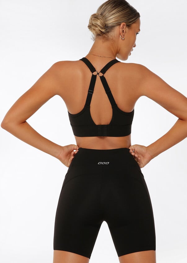 Amy Maximum Support Sports Bra - Black
