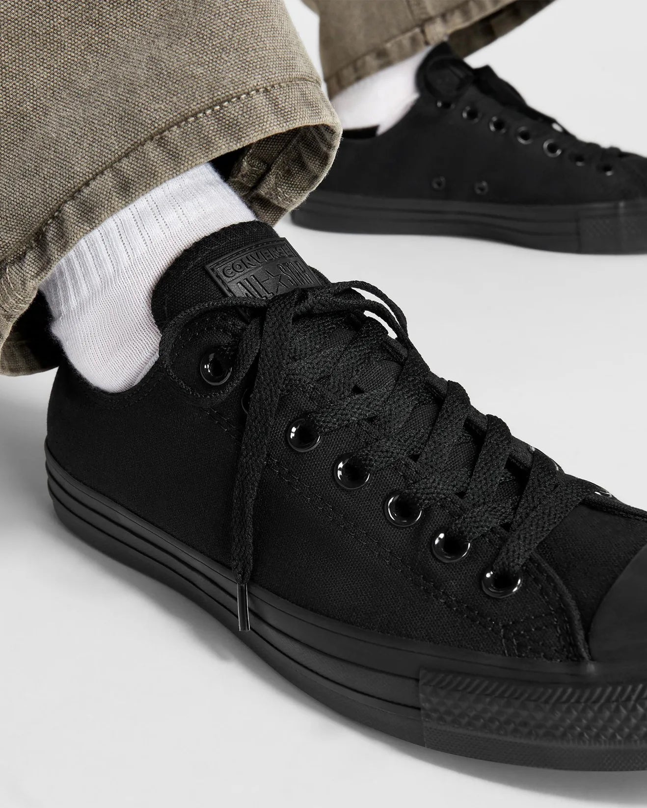 Converse Chuck Taylor Canvas Low Top Black Mono Catani Clothing
