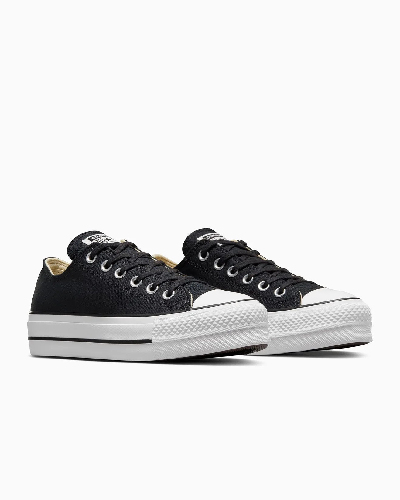 Converse Chuck Taylor Low Top Canvas Lift - Black (view 4)