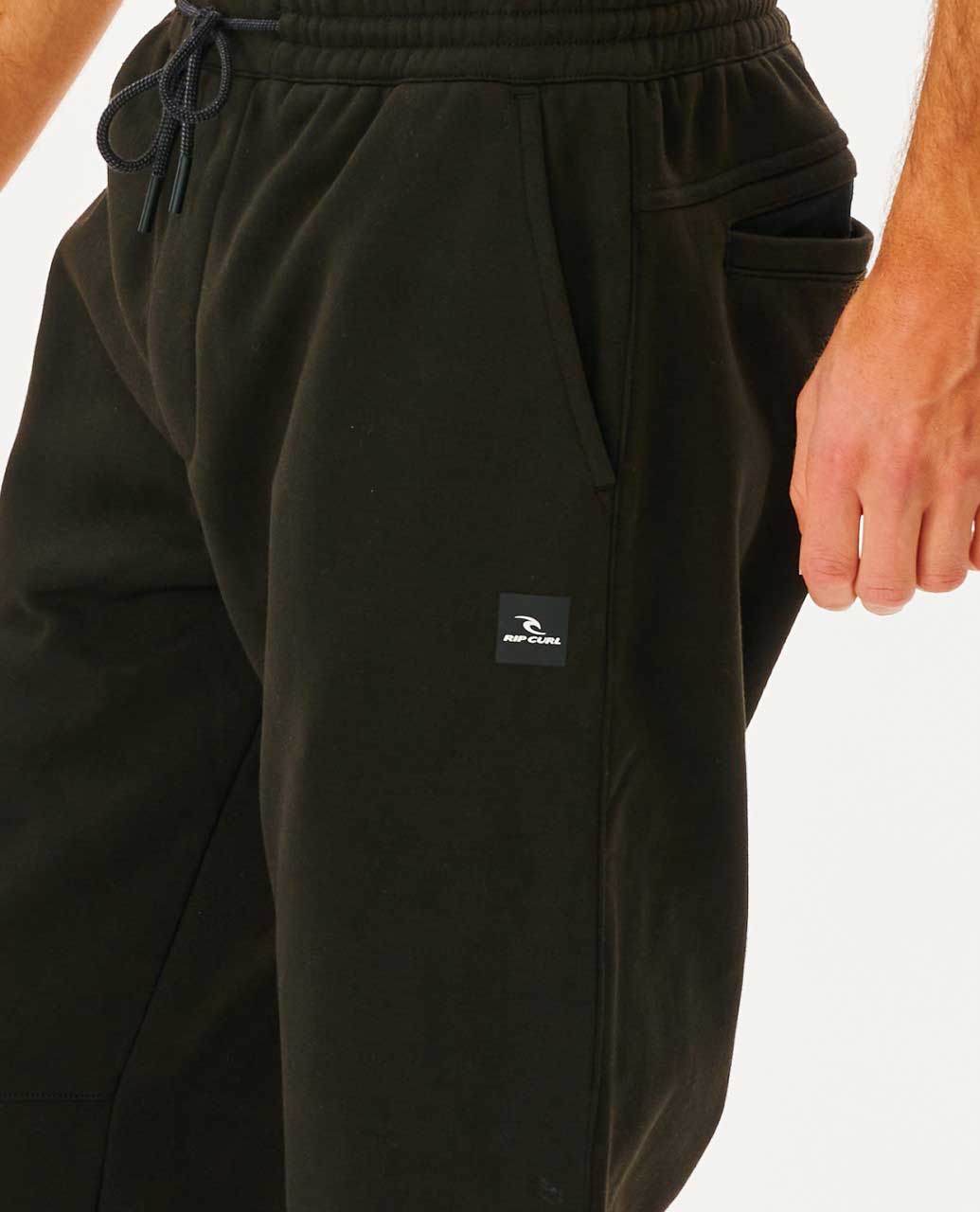 Rip Curl Departed Anti-Series Trackpant - Black (view 3)