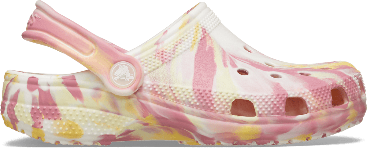 Crocs Toddler Classic Glow Marbled Clog Daylily/Multi