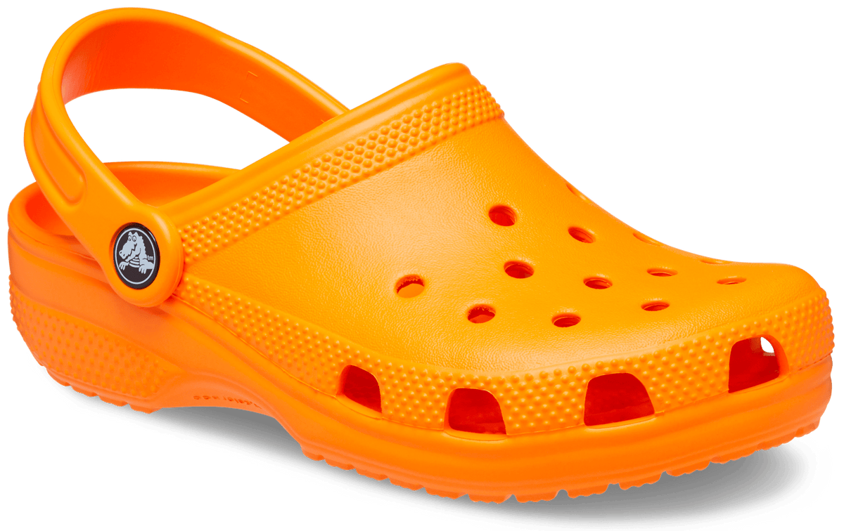 Crocs Toddler Classic Clog Orange Zing - detail view