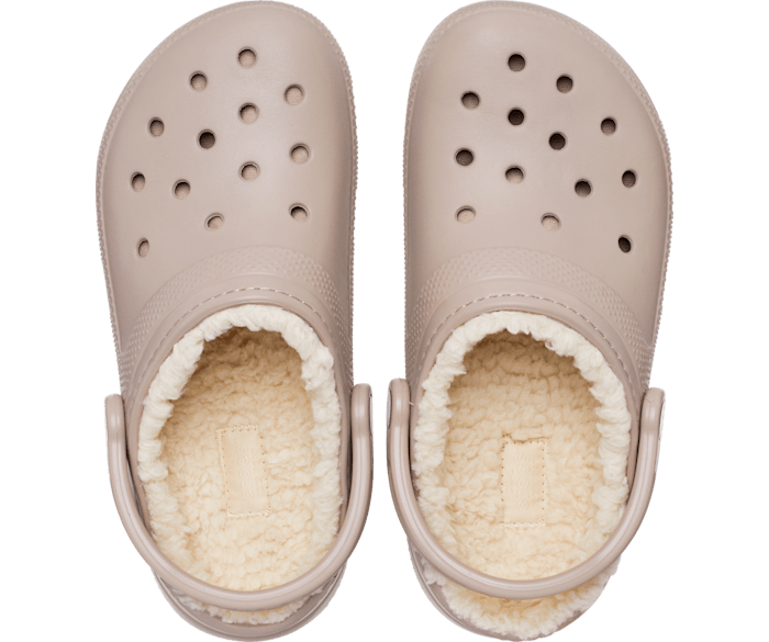 Crocs Classic Lined Clog - Mushroom / Bone (view 2)