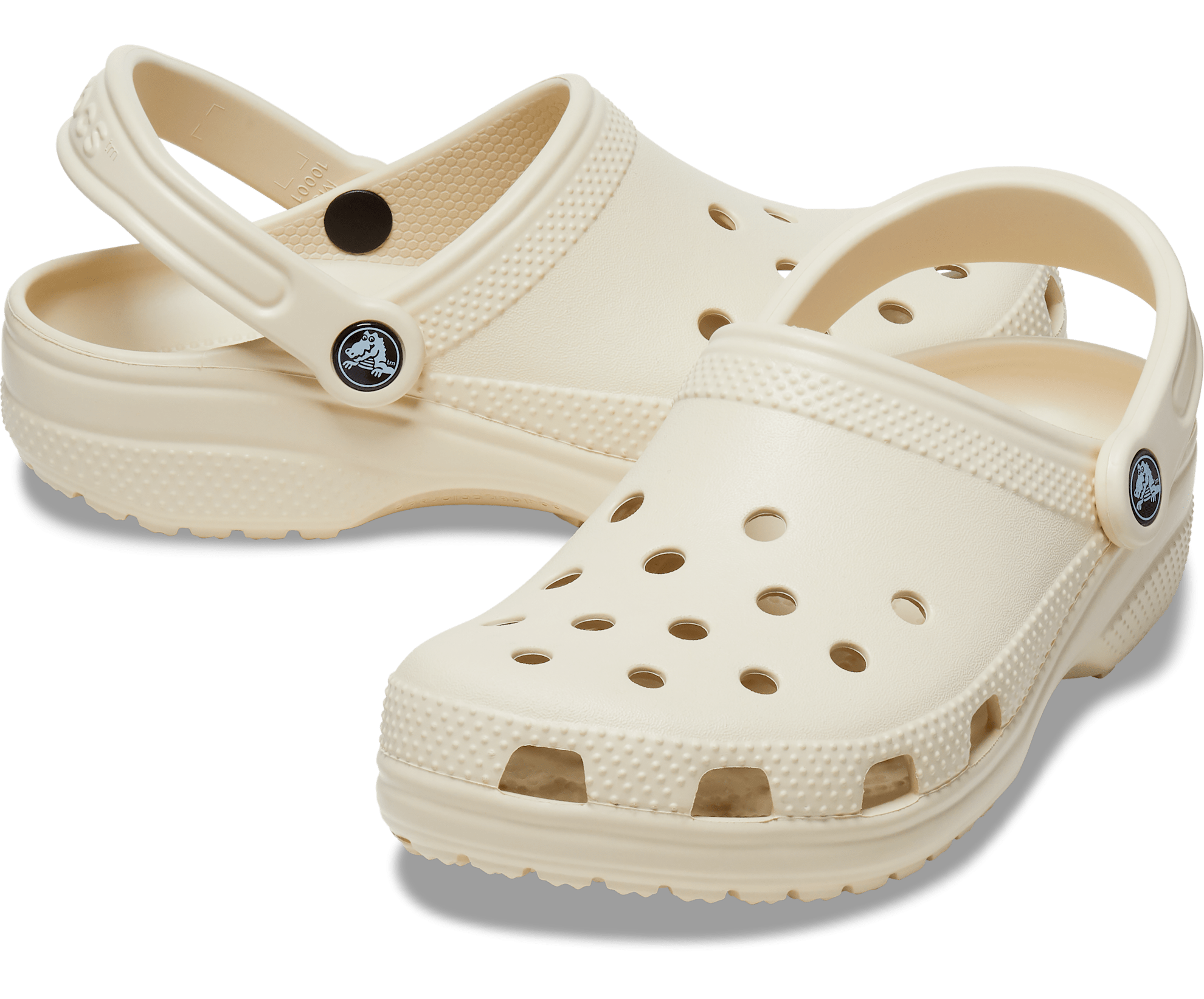 Crocs Kids Classic Clog - Bone (view 2)