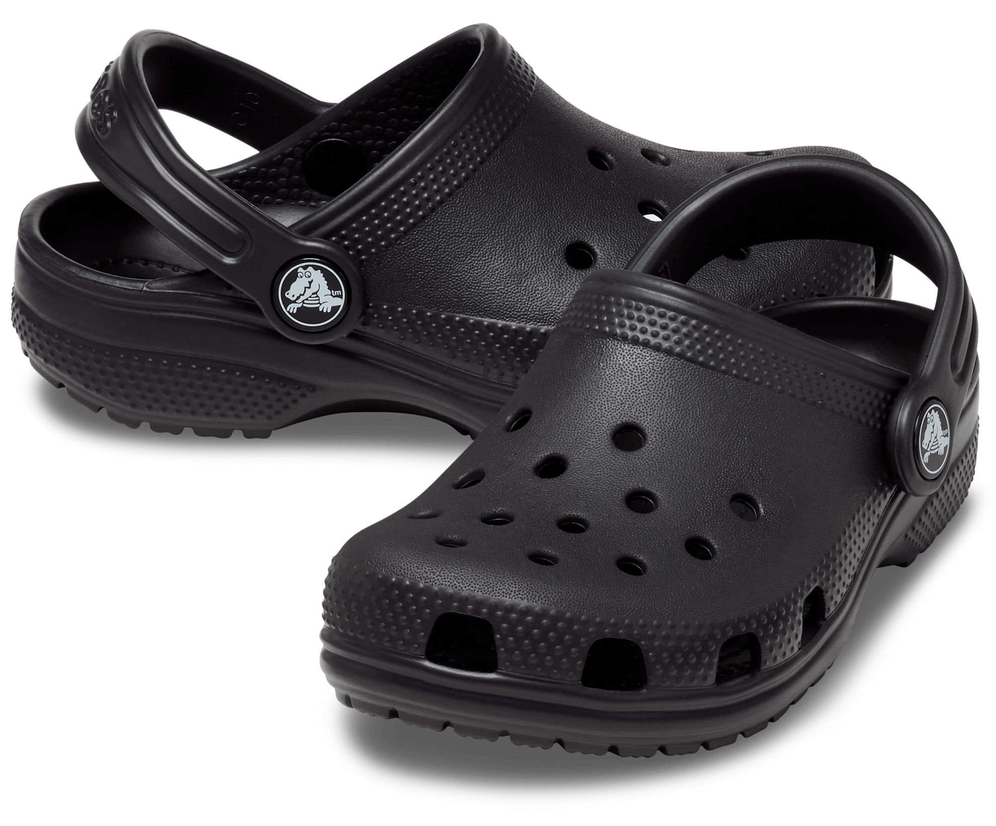 Crocs Kids Classic Clog - Black (view 2)