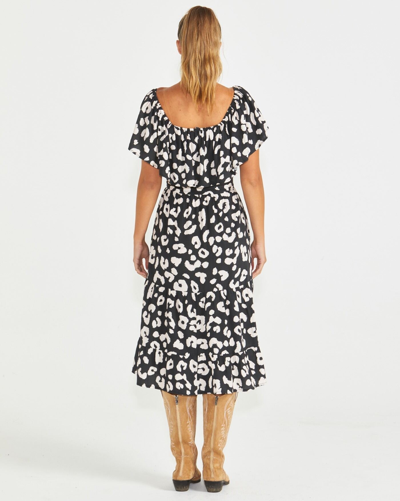 Sass Ember Dress - Animal Print (view 4)