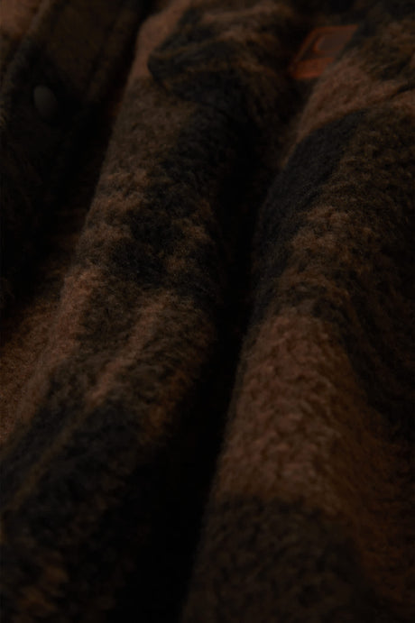 Bowery WB Arctic Stretch Fleece - Burro Brown / Black Plaid
