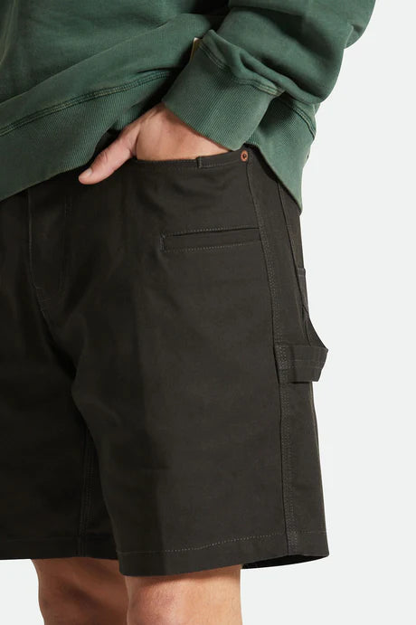 Brixton Builders Carpenter Baggy Short - Washed Black (view 2)
