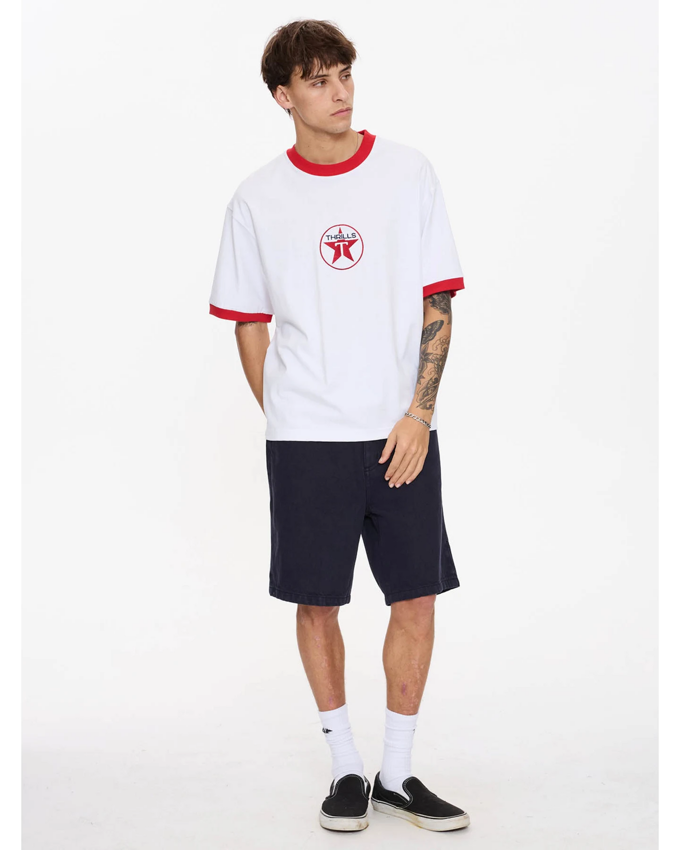 Thrills Slacker Relaxed Denim Short - Twilight Black (view 2)