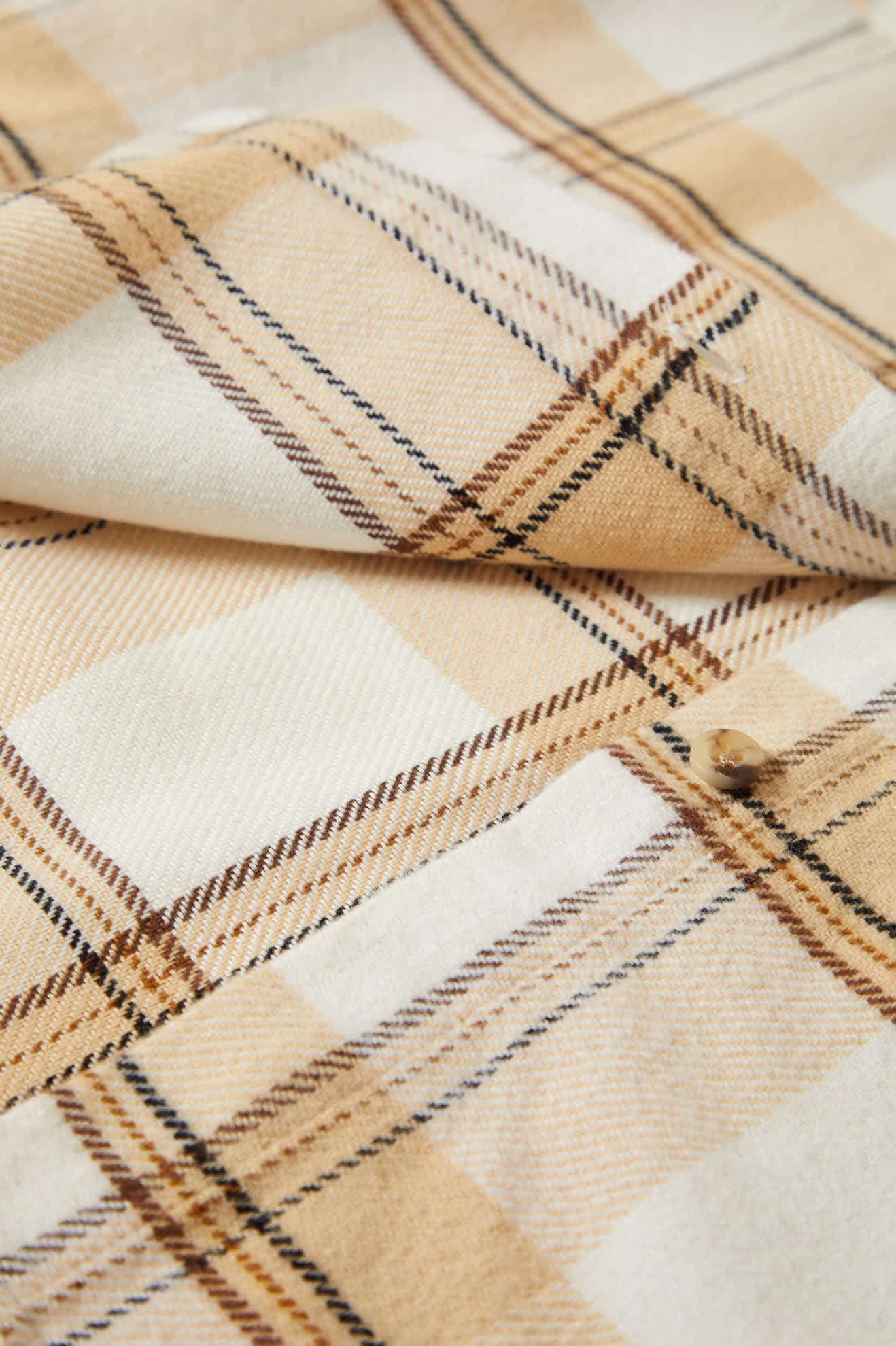 Bowery W Classic Flannel - Off White / Semolina / Washed Copper
