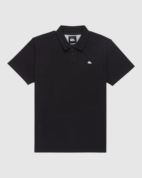 Quiksilver Pique Polo Short Sleeve Shirt - Black
