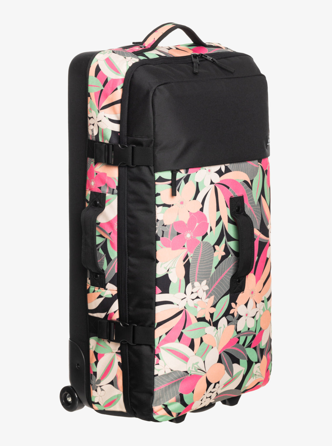 Roxy Big Souvenir Wheelie Suitcase - Anthracite Palm Song (view 2)