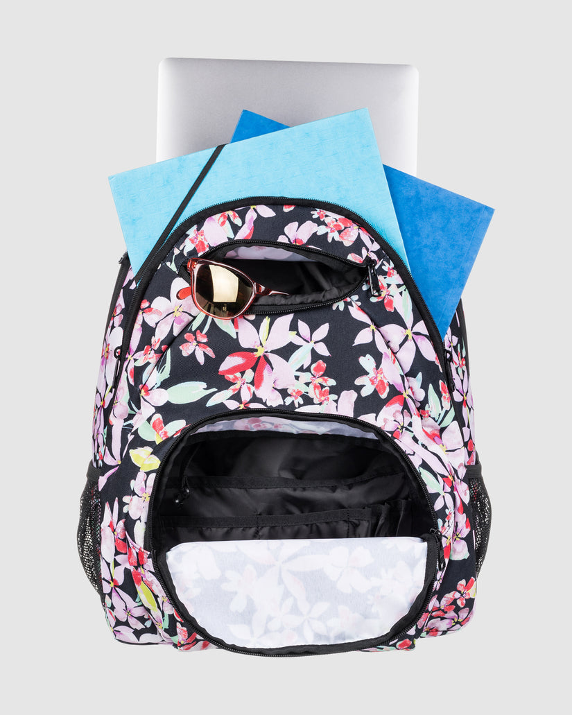 Roxy Shadow Swell Printed Backpack - Anthracite New Life (view 2)