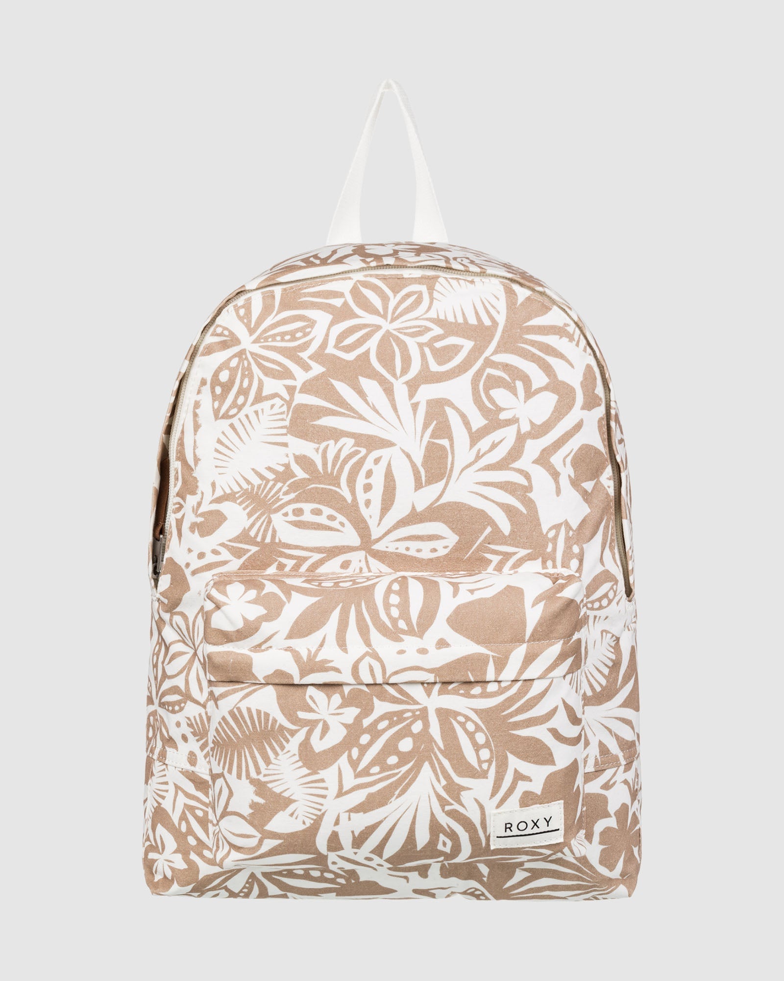 Roxy Sugar Baby Canvas Backpack in Ginger Root Suntrip Swim - front