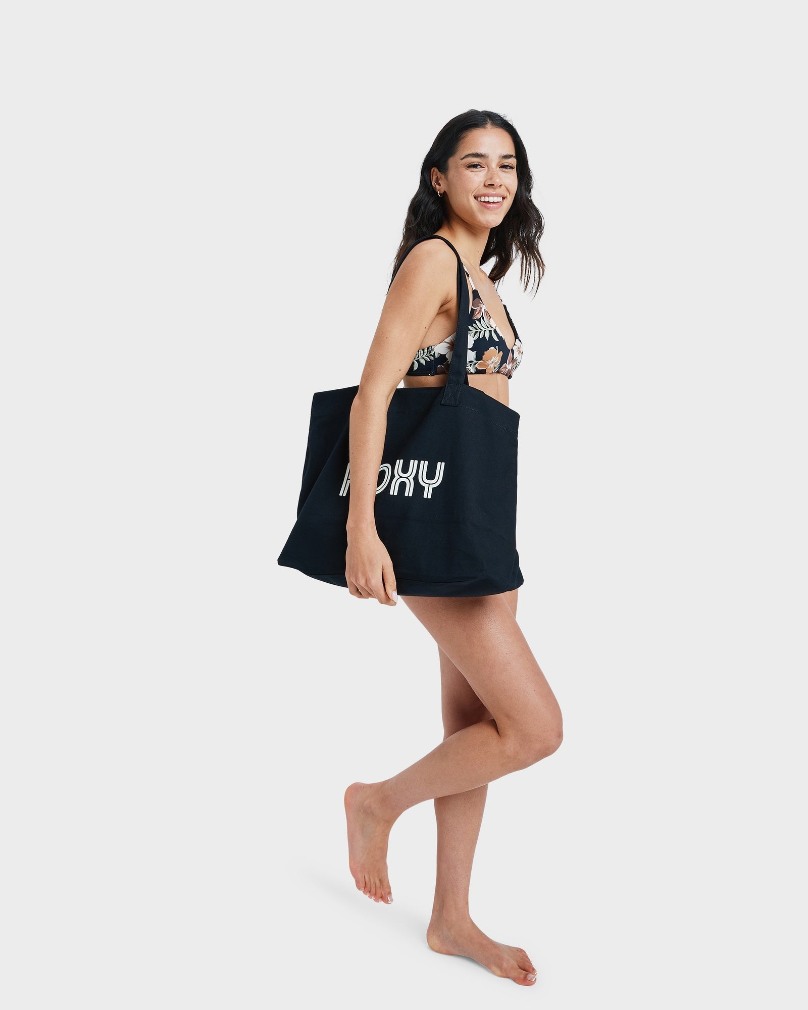 Roxy Go For It Tote Bag Anthracite - detail