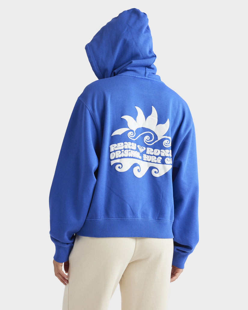 Roxy First Day Hoodie - Dazzling Blue (view 3)