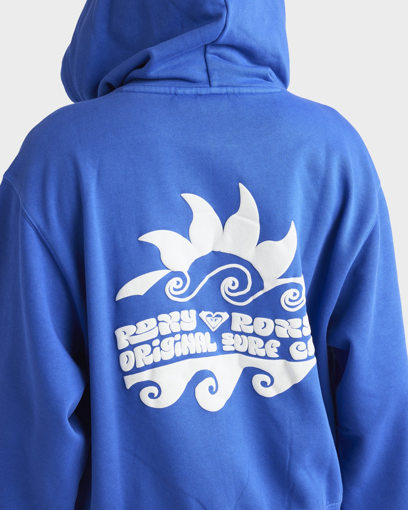 Roxy First Day Hoodie - Dazzling Blue (view 4)