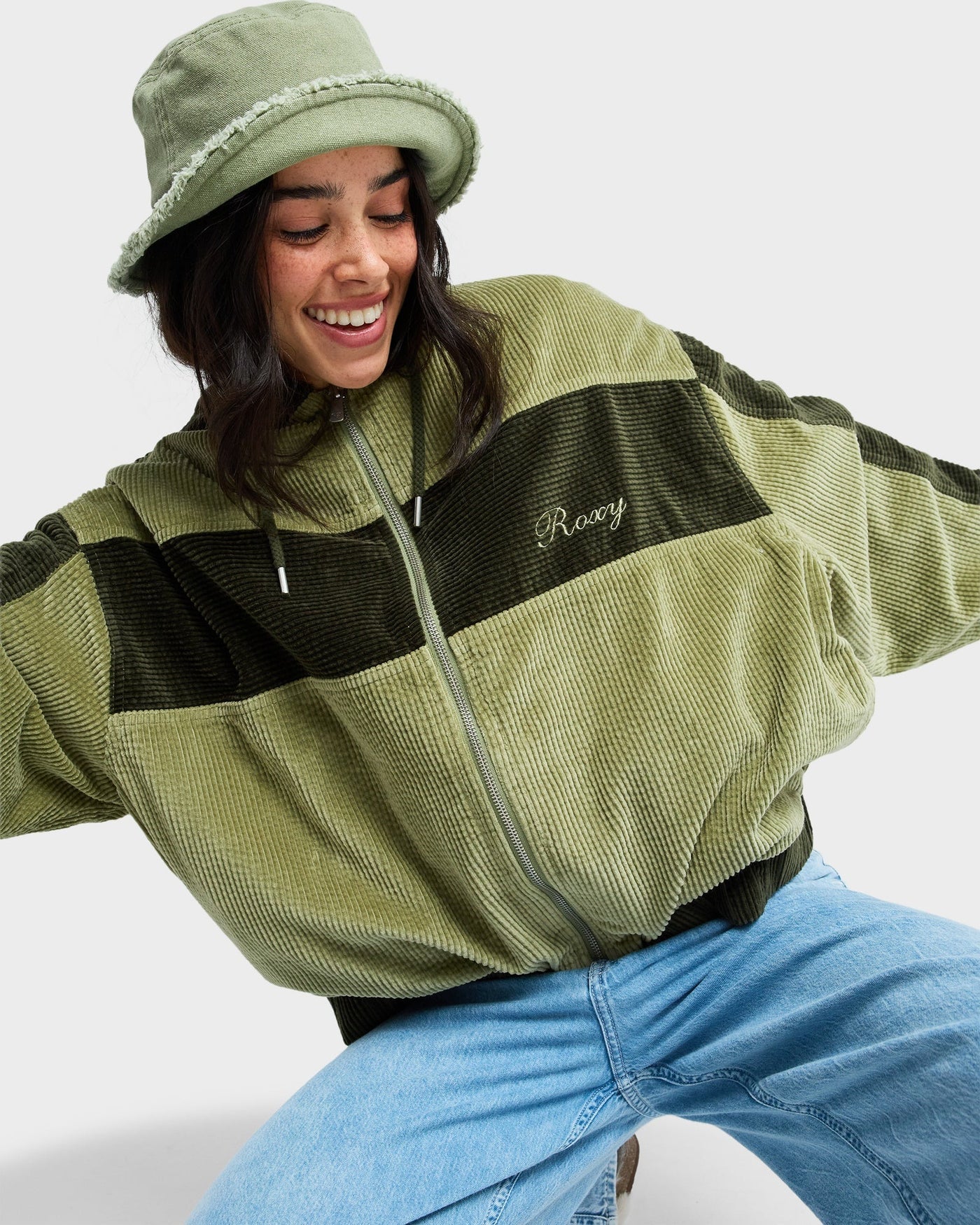 Roxy Have A Blast Fleece Jacket - Oil Green