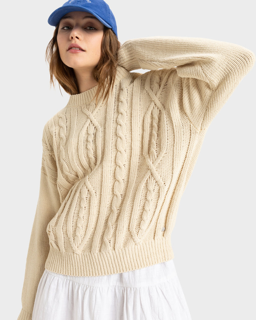 Missing The Waves Knit - Parchment