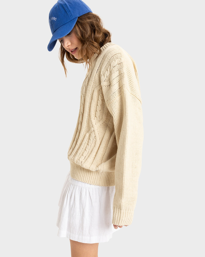 Missing The Waves Knit - Parchment