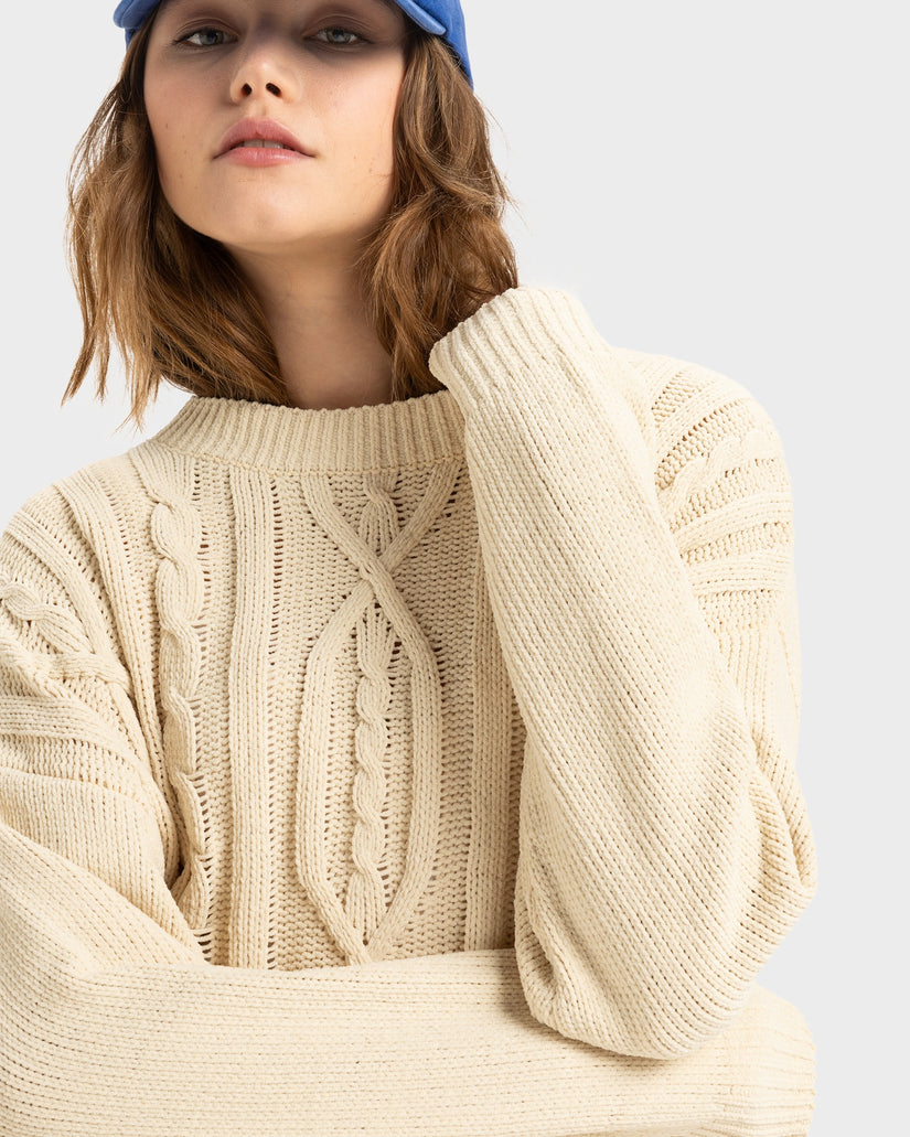 Missing The Waves Knit - Parchment
