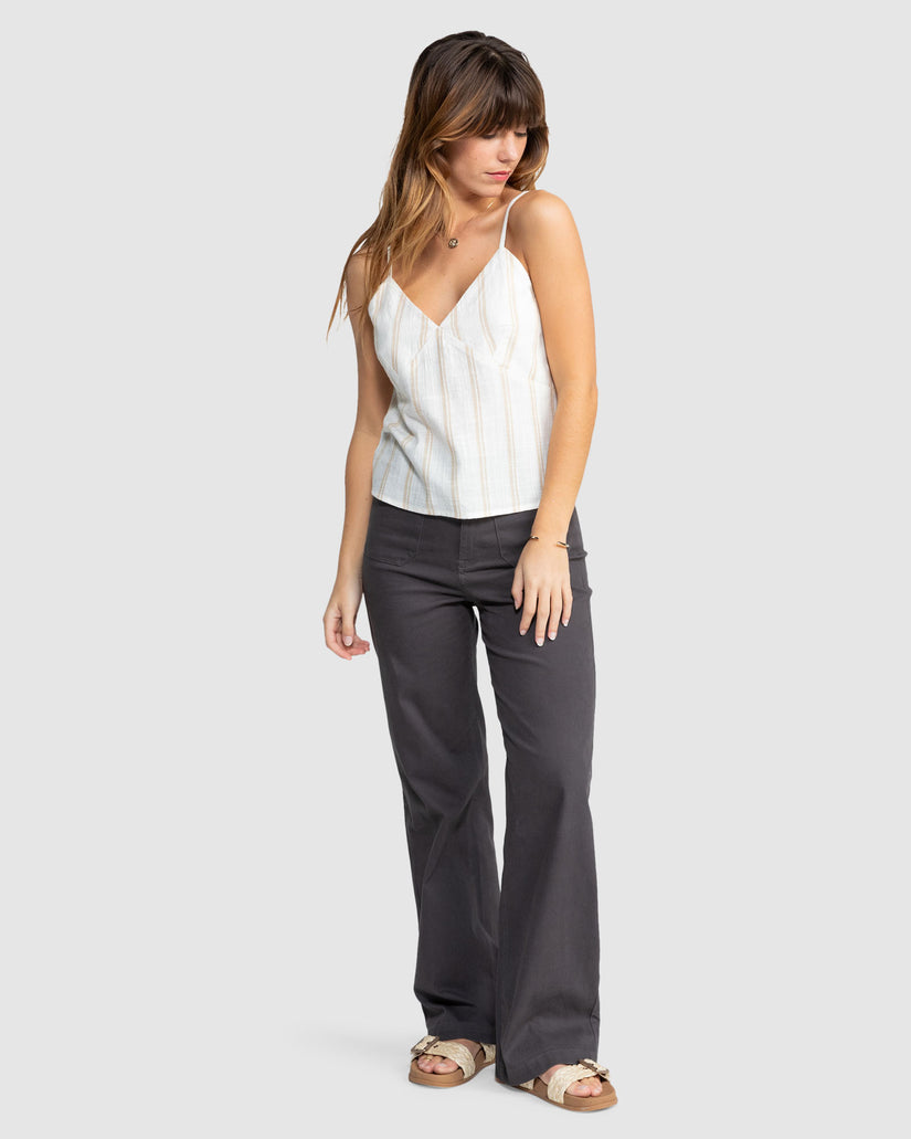 Santorini Cami Stripe - Egret Keep It Simple