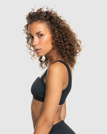 Rib Roxy Love The Glassy Bikini Top - Anthracite
