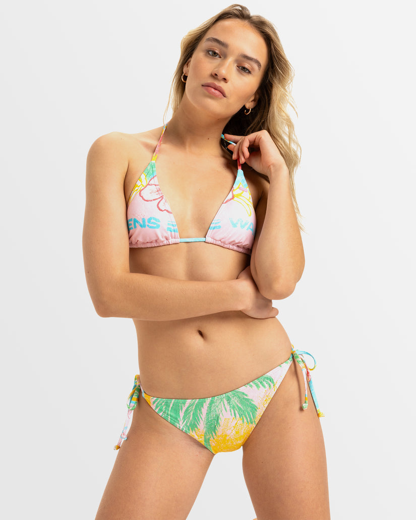 Roxy Atlas Tie Side Bikini Bottom - Pink Carnation