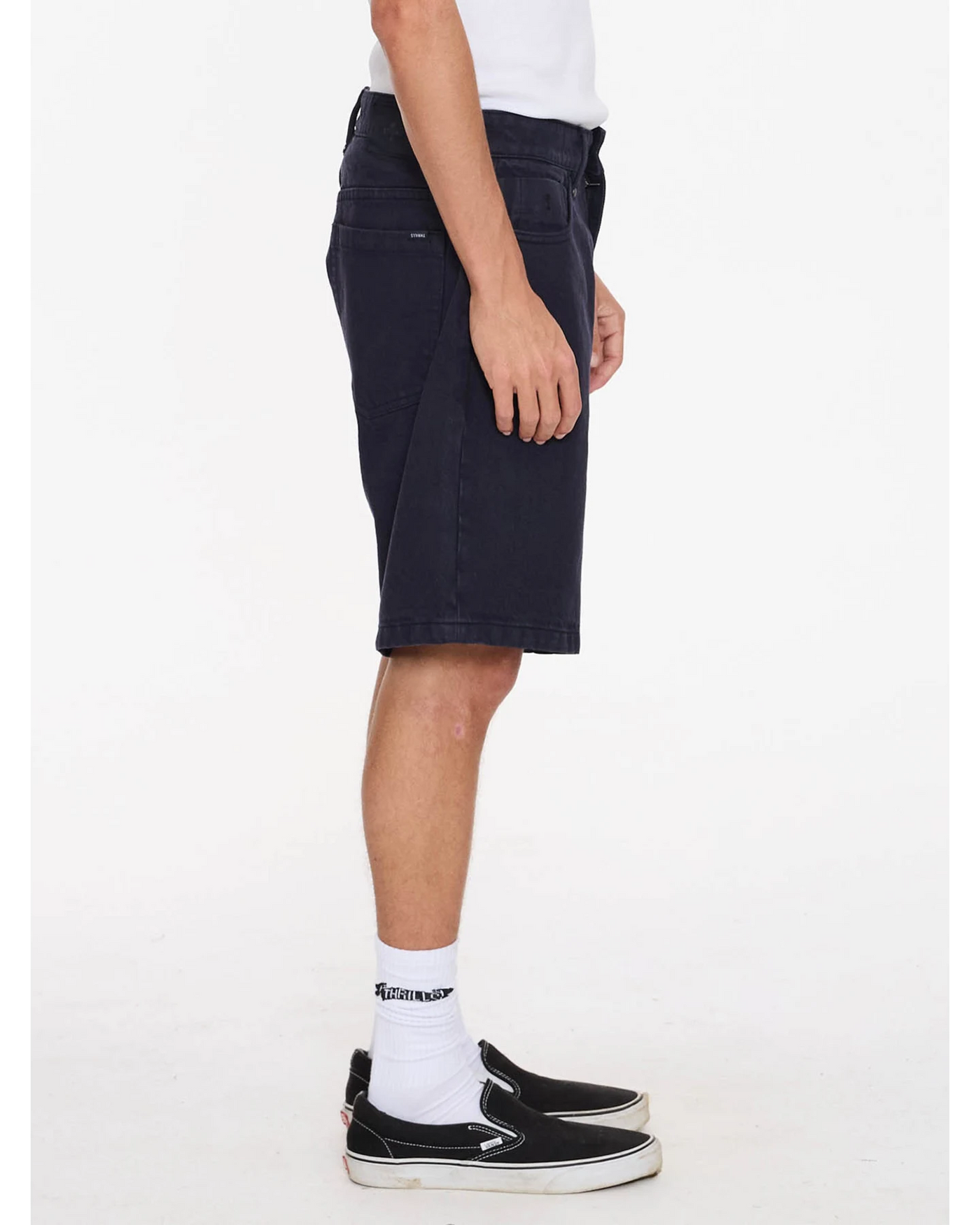 Thrills Slacker Relaxed Denim Short - Twilight Black (view 3)