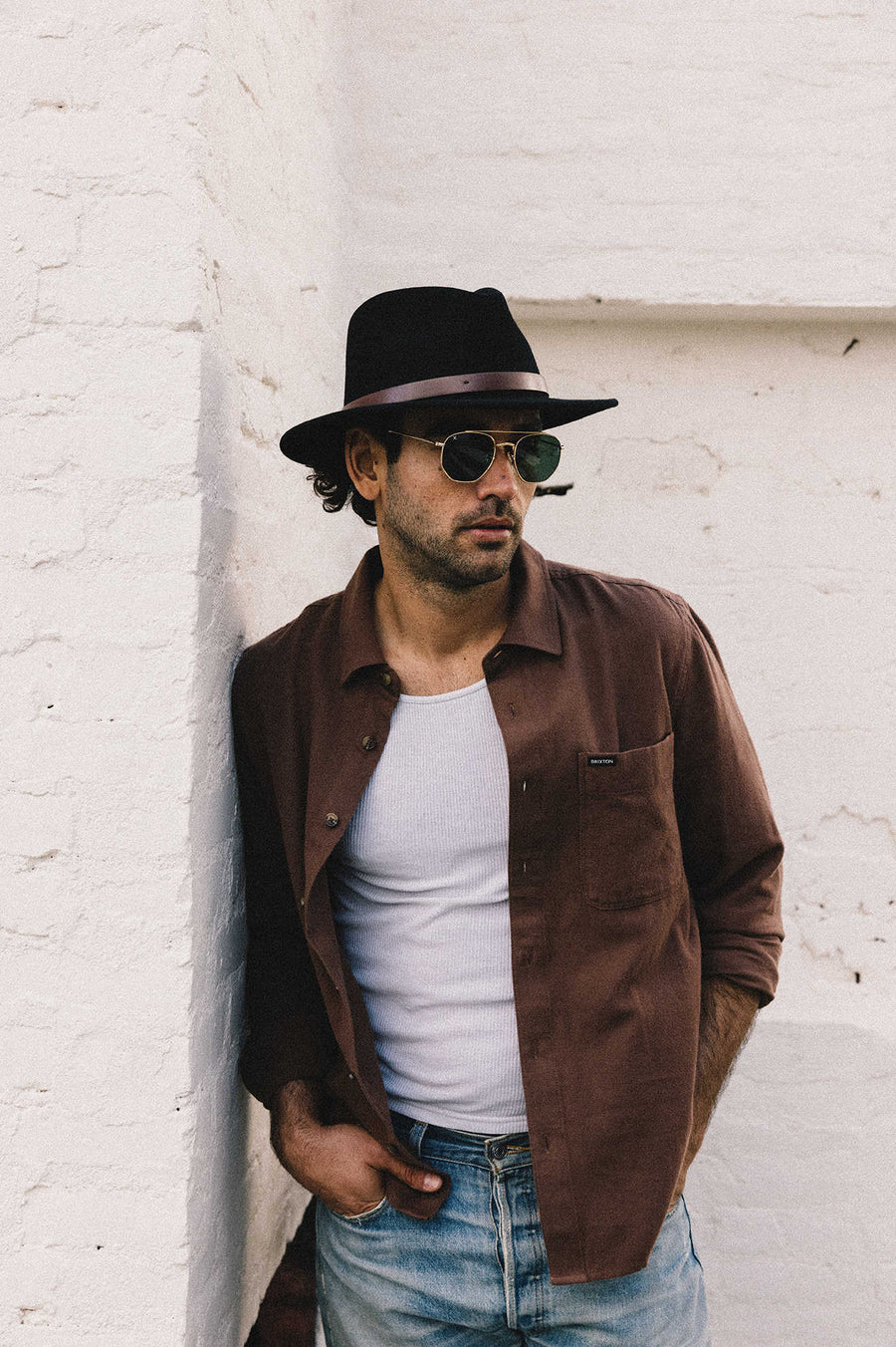 Messer Fedora 100% Wool Felt - Black