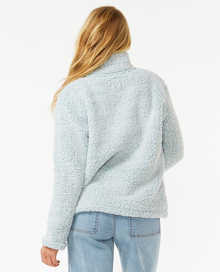 Rip Curl Dark N Stormy 1/4 Zip Crew - Blue (view 2)