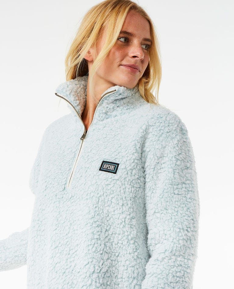 Rip Curl Dark N Stormy 1/4 Zip Crew - Blue (view 5)