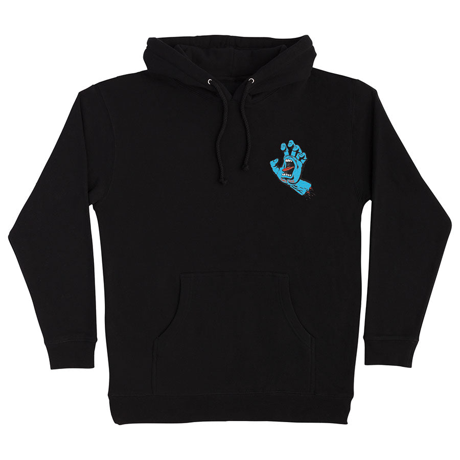 Santa Cruz Screaming Hand Hoody Black, front print