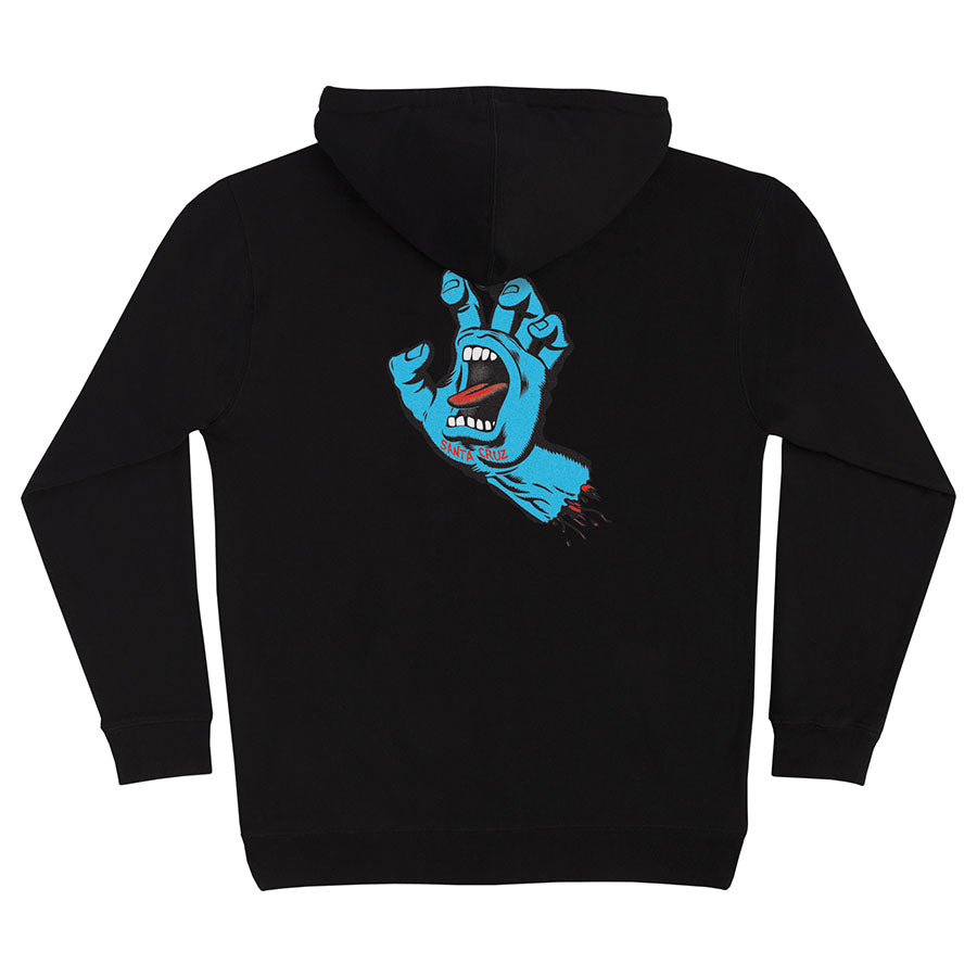 Santa Cruz Screaming Hand Hoody Black, large back print