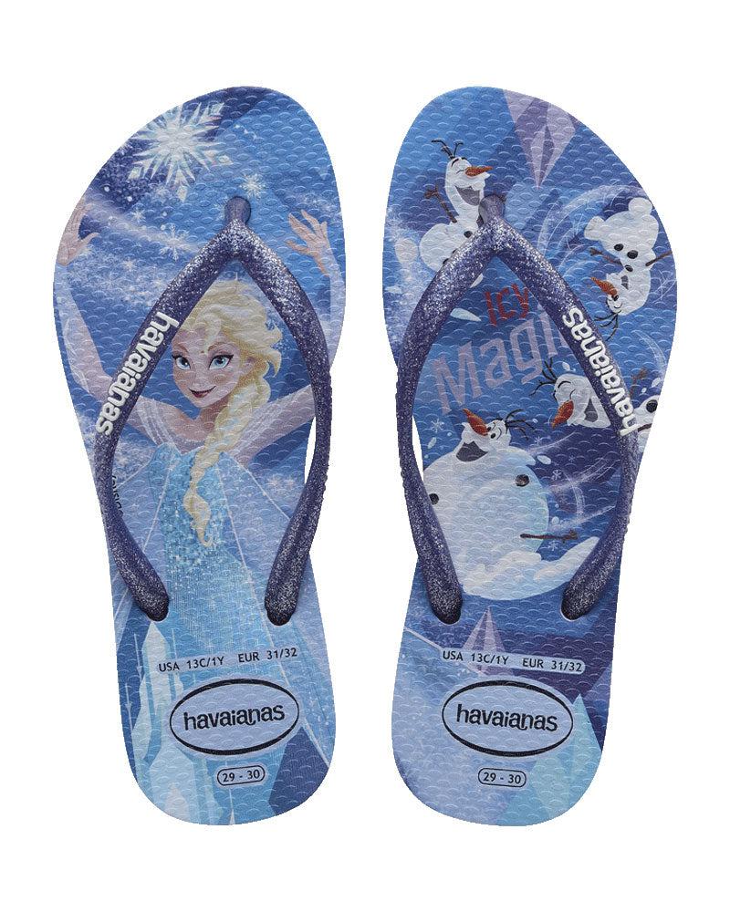 Havaianas Slim Frozen kids thongs, top view