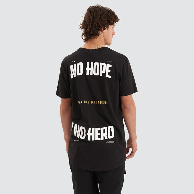 Hopeless Cape Back Tee - Jet Black