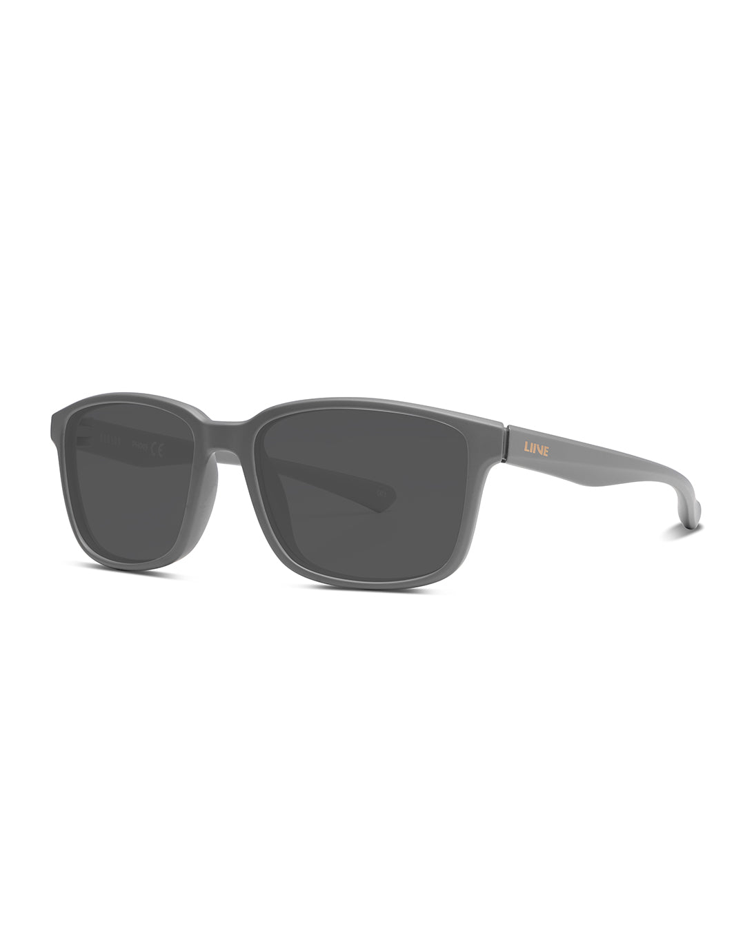 Liive Hudson sunglasses in matt crystal smoke