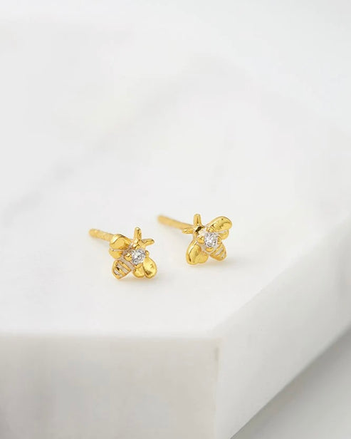 Bee Stud Earring - Gold