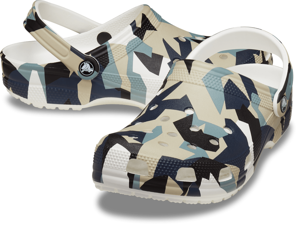 Crocs Geo Camo Clog White Multi side