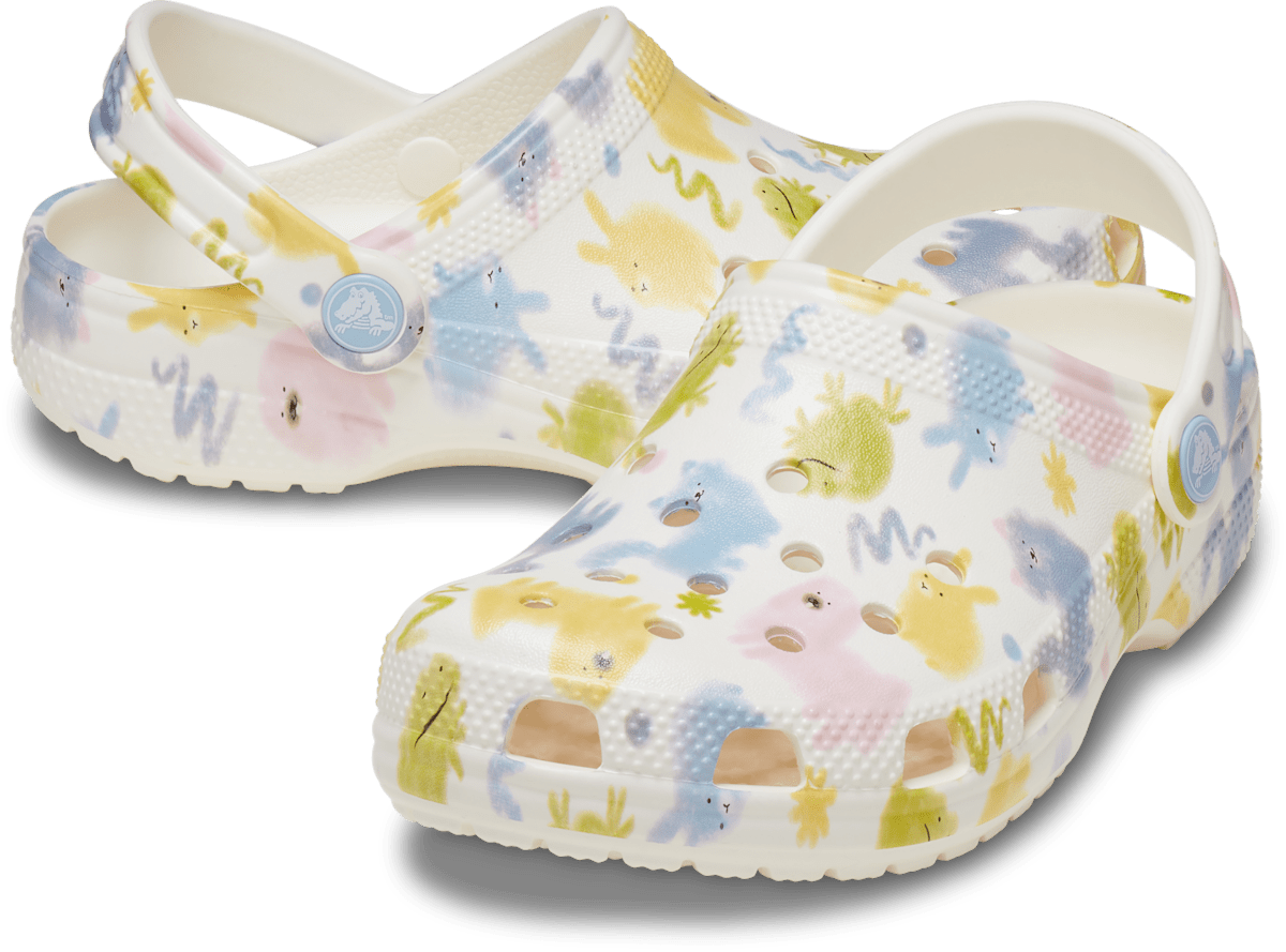 Crocs Kids Pastel Pets Clog Chalk side