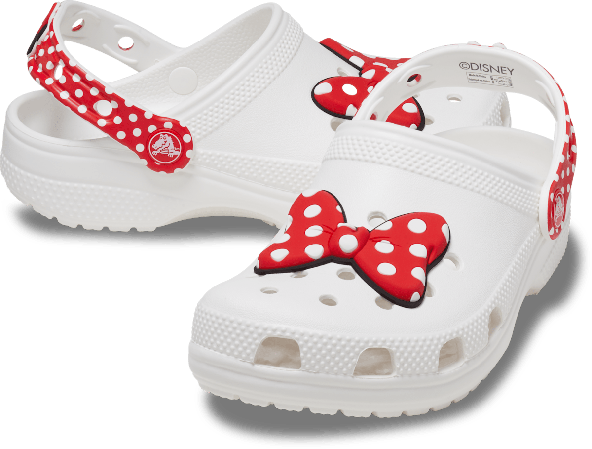 Crocs Minnie Mouse Classic Clog Toddler White Red side