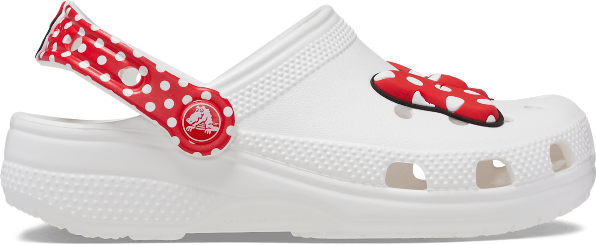 Crocs Minnie Mouse Classic Clog Kids White Red