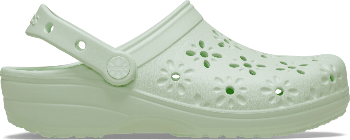 Crocs Classic Floral Cut-Out Clog Jade Tint