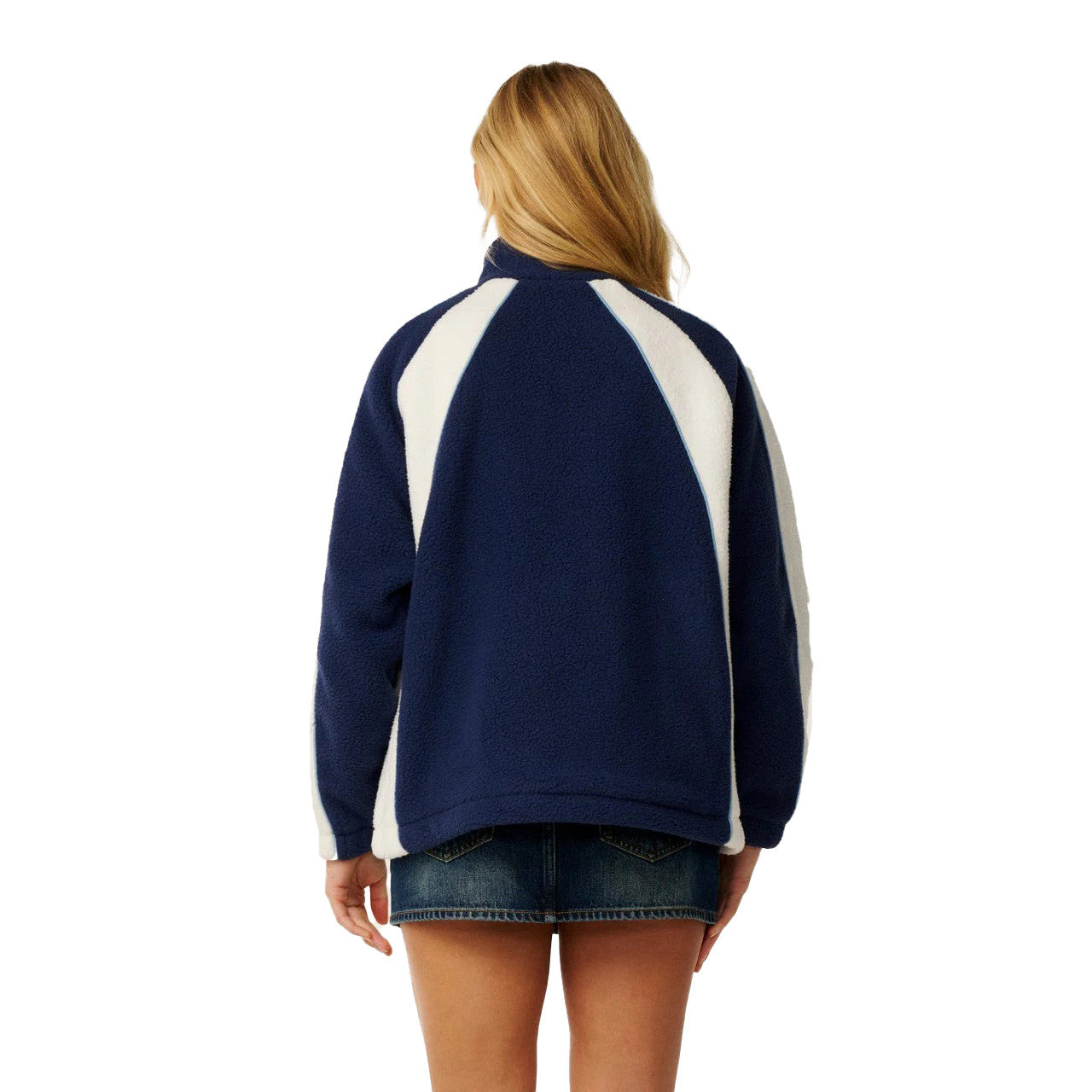 Rip Curl Nova Zip Through Polar Fleece - Navy (view 3)