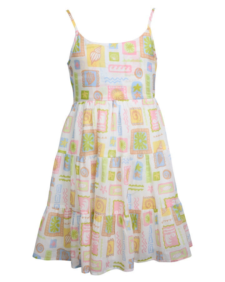 Eve Girl Matisse Tiered Mini Dress Print