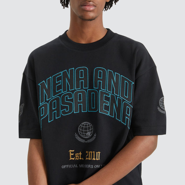 Members Loopback Street Tee - Anthracite Black