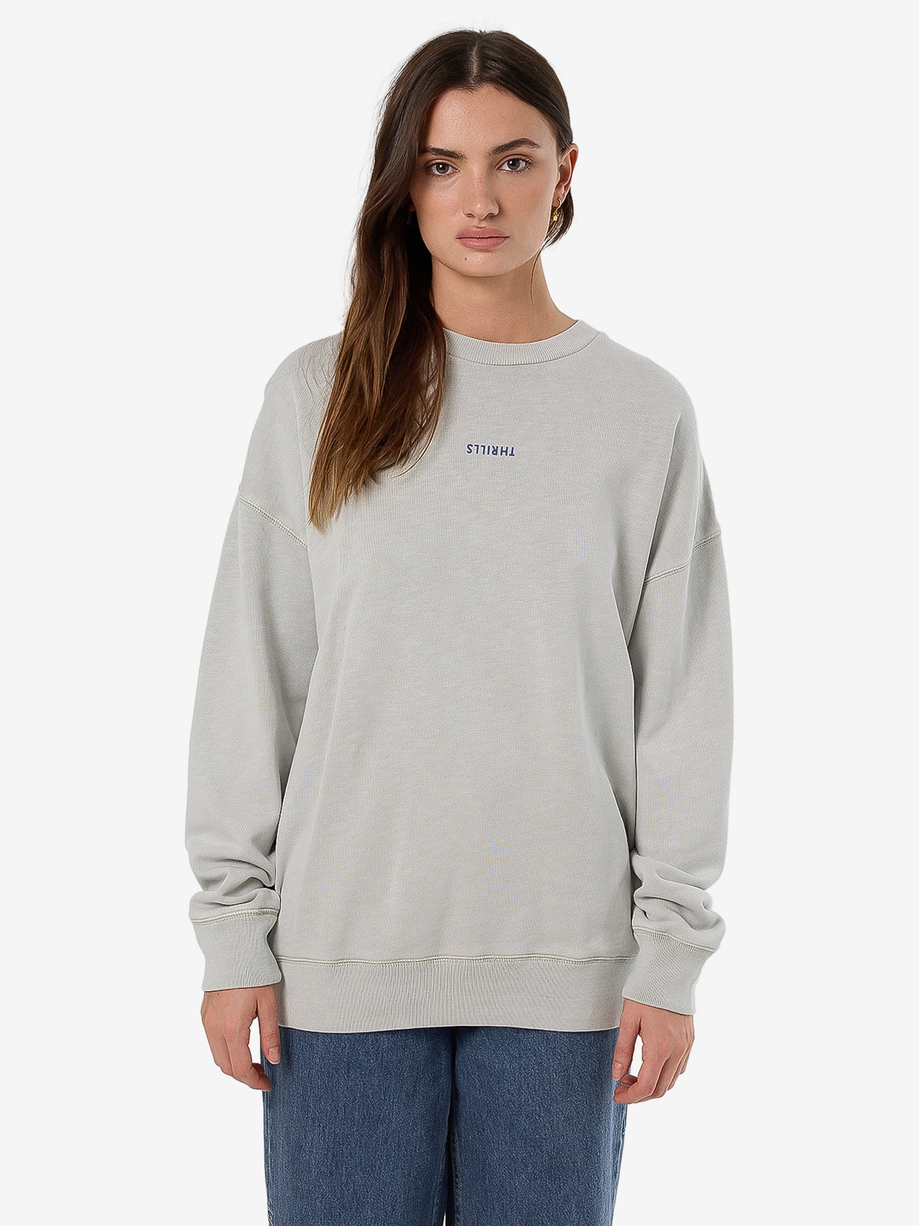 Thrills Minimal Thrills Slouch Crew - Meadow Mist