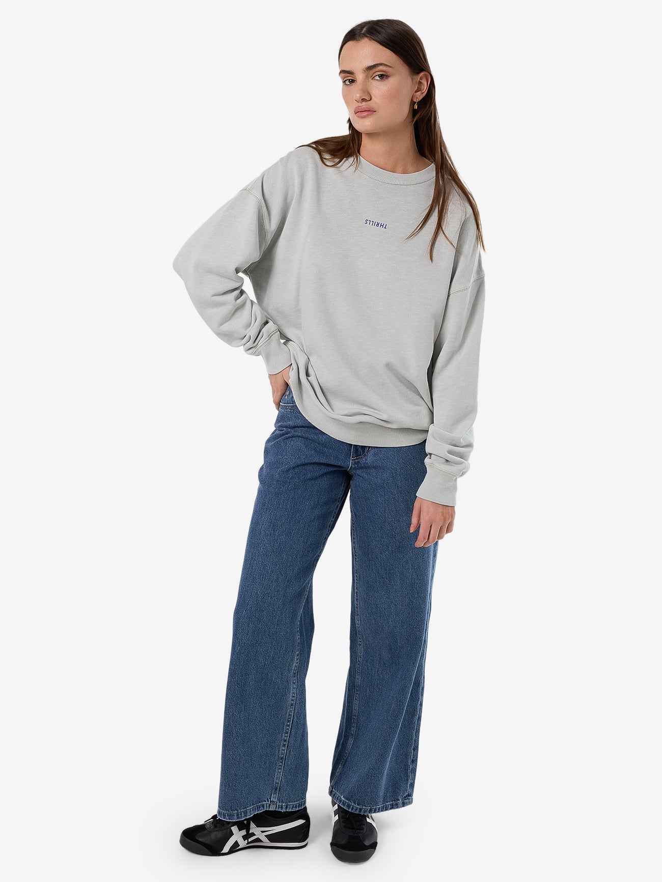 Thrills Minimal Thrills Slouch Crew - Meadow Mist (view 3)