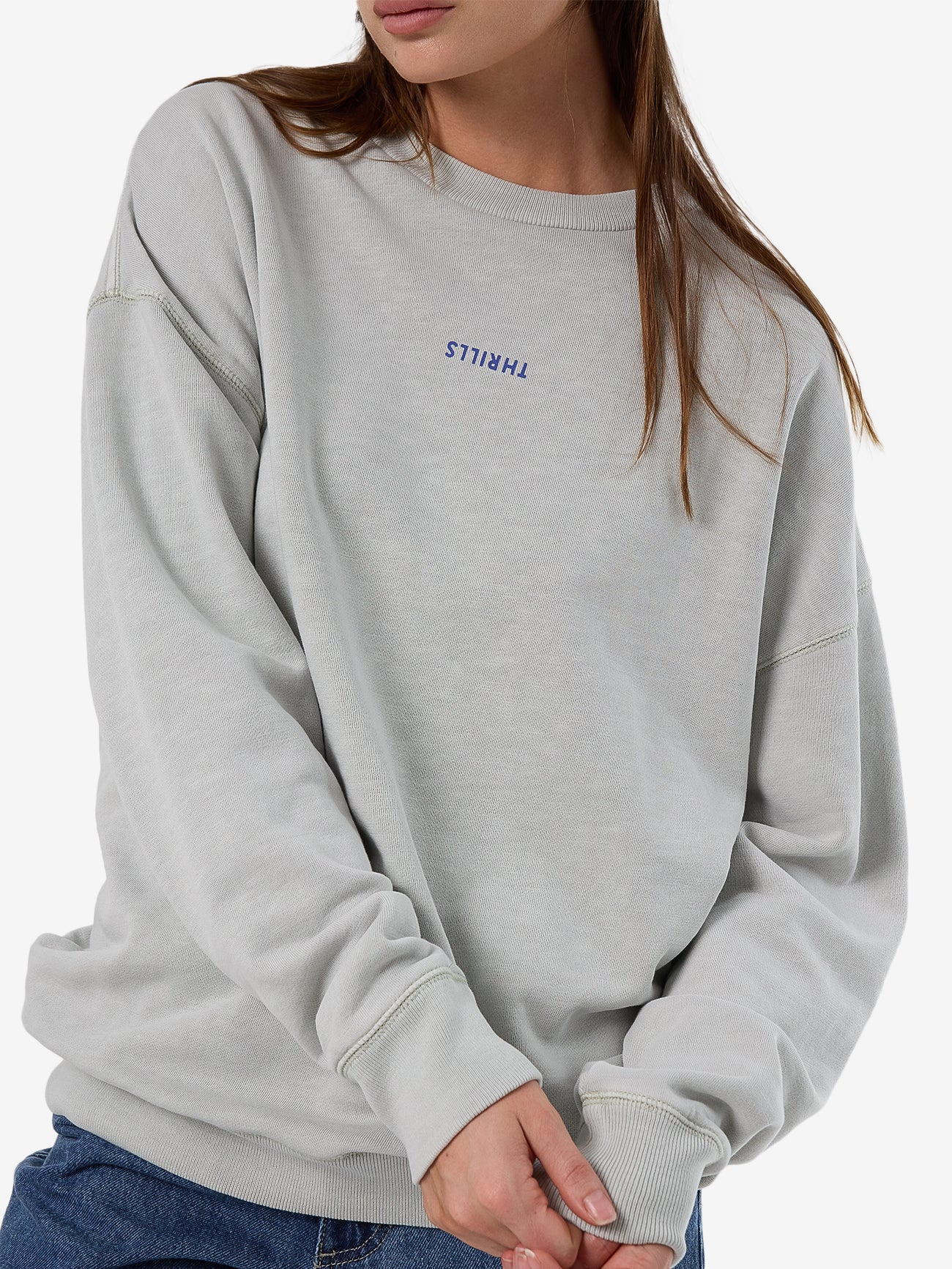 Thrills Minimal Thrills Slouch Crew - Meadow Mist (view 4)